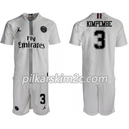 Koszulka Paris Saint-Germain Kimpembe 3 Jordan Biały Dziecięca Trzeciej 2018-2019 - Koszulki Piłkarskie